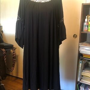 Black Boho Maxi Dress